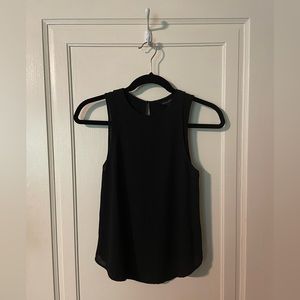 Banana Republic Layered Black Sleeveless Blouse